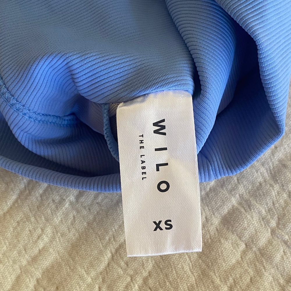Base Ribbed (Sky Blue) Performance Sports Bra - Picture 4 of 9
